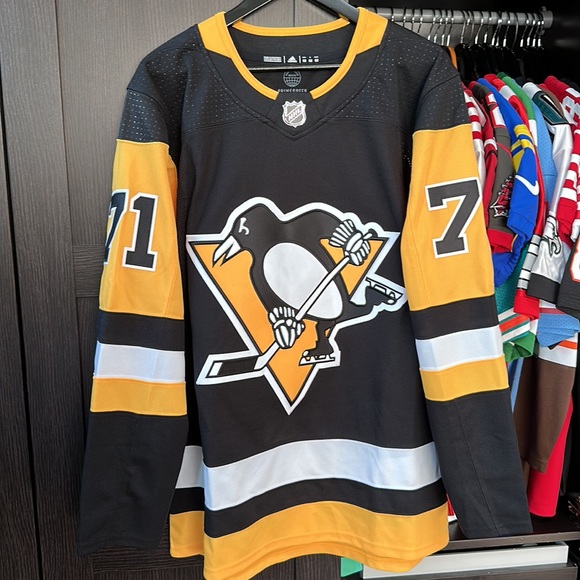 Evgeni Malkin Pittsburgh Penguins adidas Home Primegreen Authentic NHL Jersey - Picture 1 of 8